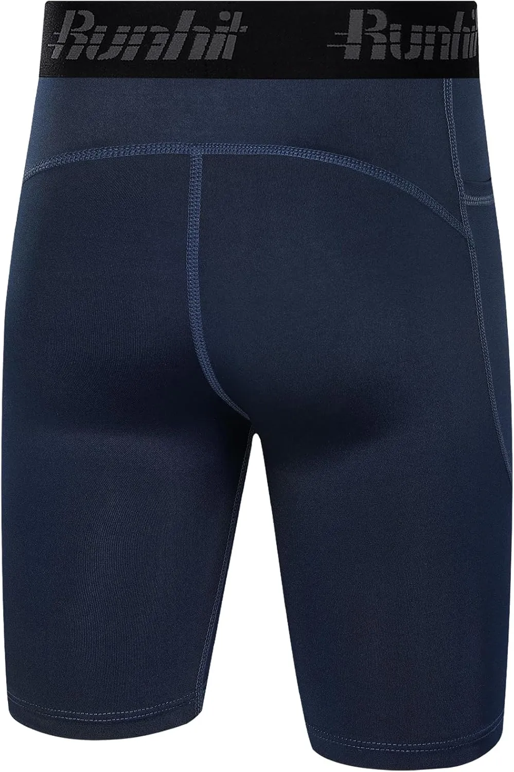 Runhit Youth Boys' Compression Shorts,Boys Performance Athletic Base Layers Underwear Sports Shorts Side Pocket