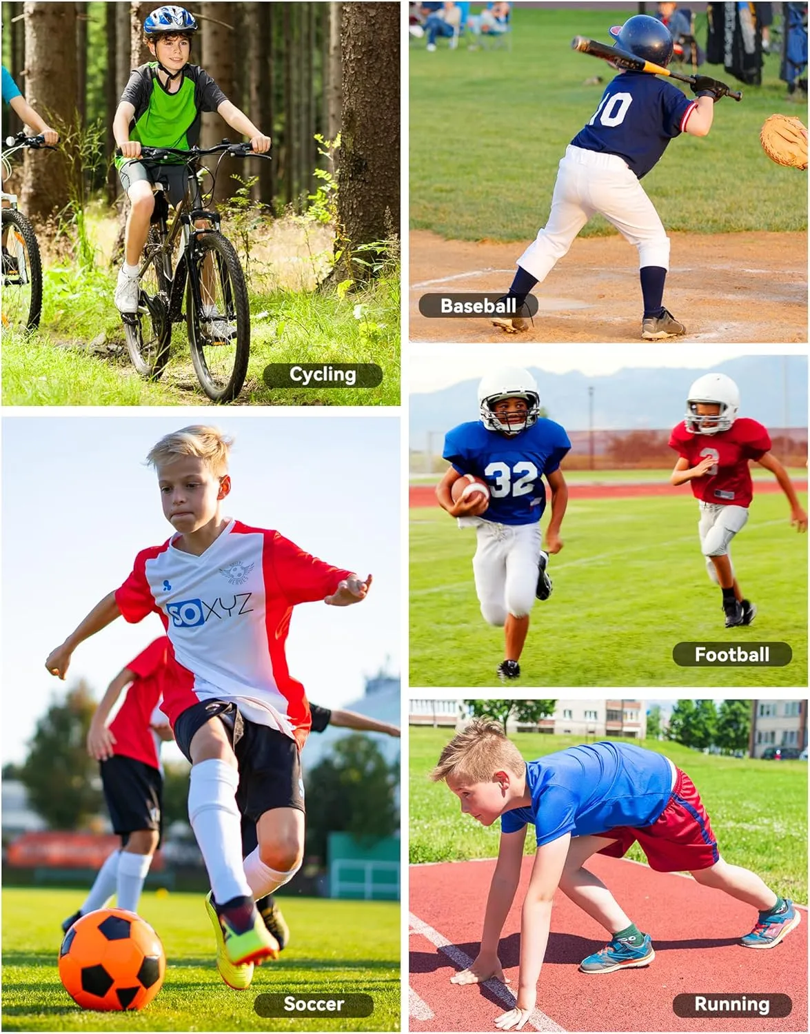 Runhit Youth Boys' Compression Shorts,Boys Performance Athletic Base Layers Underwear Sports Shorts