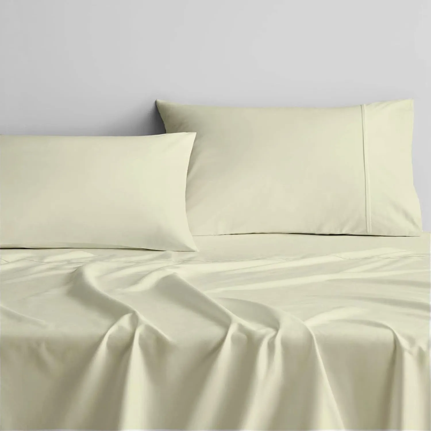 RV King Sheet Set - 4 Piece Cotton Bedding Set, Fits Up to 15" Deep Mattress, RV King 72" x 80", Ivory Solid