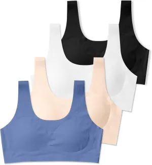 SALIA GIRL Training Bras for Girls 10-16 Sports Seamless Bra with Removable Padding Bras