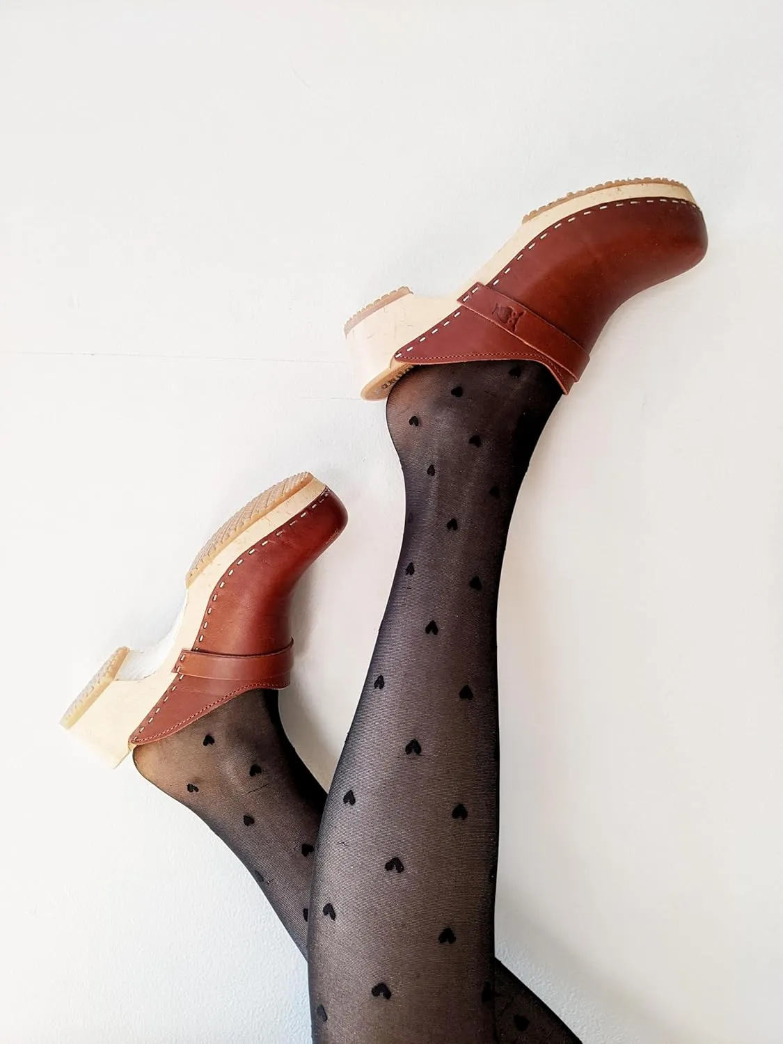 Sandgrens Handmade Swedish Wood Clogs for Women, Low Heel Mule | Tokyo