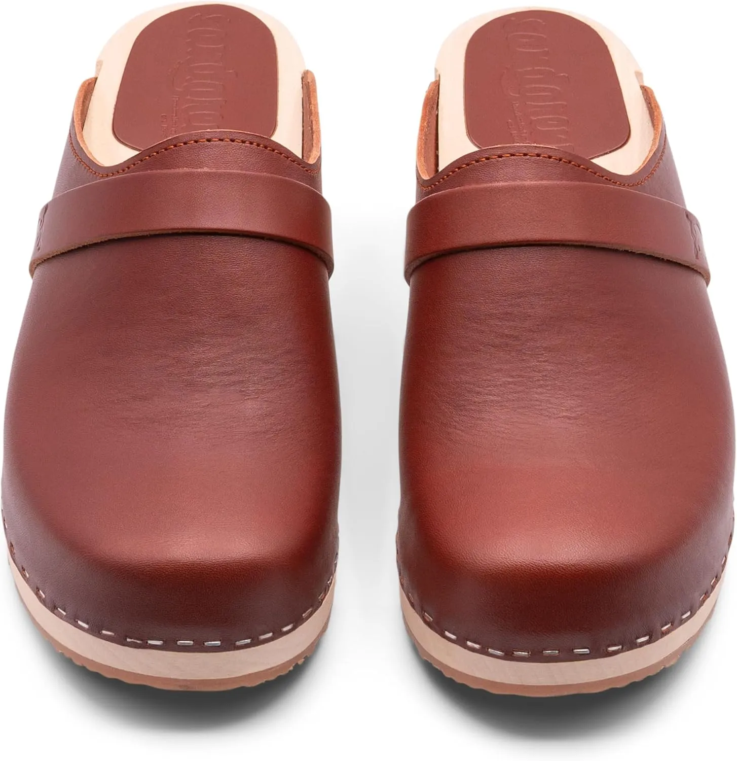 Sandgrens Handmade Swedish Wood Clogs for Women, Low Heel Mule | Tokyo