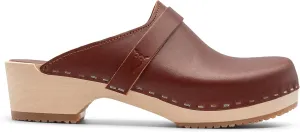 Sandgrens Handmade Swedish Wood Clogs for Women, Low Heel Mule | Tokyo