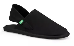 Sanuk Black Yoga Sling Cruz Womens Sidewalk Surfers 1097575