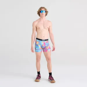 SAXX Underwear Co. Men's Underwear with Pouch Volt Breathable Mesh Boxer Brief, Coast 2 Coast- Blue Multi, X-Large
