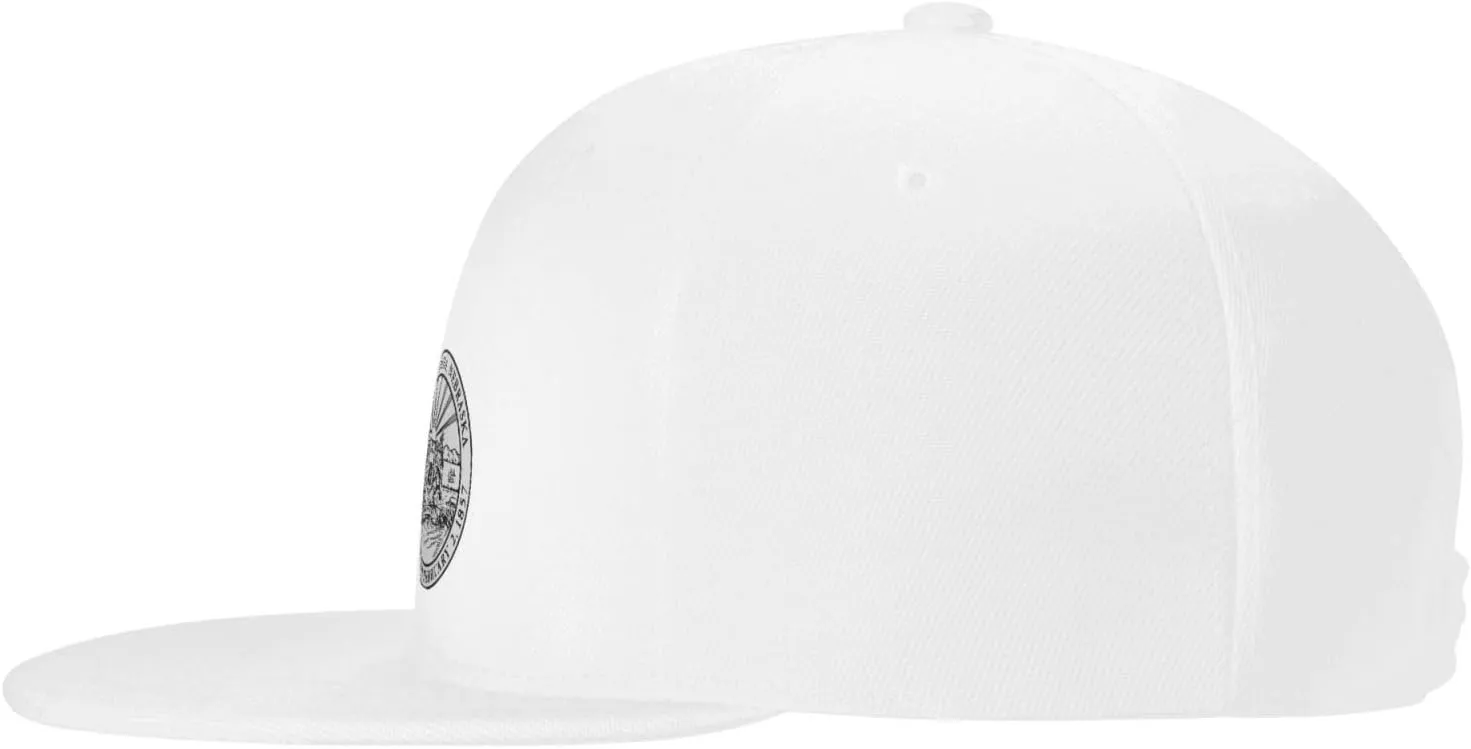 Seal of Omaha, Nebraska Snapback Hat Adjustable Flat Bill Brim Baseball Cap for Men Women Hats