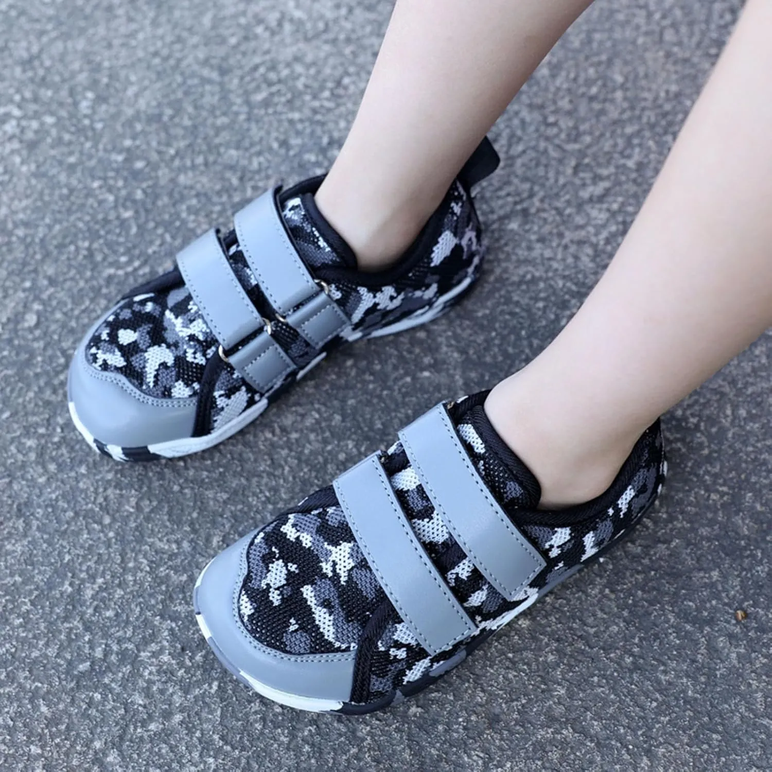 SECHRITE Kids Wide Barefoot Shoes Wide Toe Box Girls Boys Minimalist Sneakers | Zero Drop Sole | Splay Naturally Walking Running Shoes for Little/Big Kid