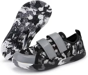 SECHRITE Kids Wide Barefoot Shoes Wide Toe Box Girls Boys Minimalist Sneakers | Zero Drop Sole | Splay Naturally Walking Running Shoes for Little/Big Kid