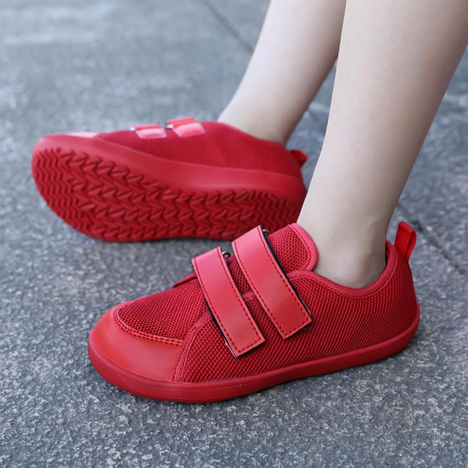 SECHRITE Kids Wide Barefoot Shoes Wide Toe Box Girls Boys Minimalist Sneakers | Zero Drop Sole | Splay Naturally Walking Running Shoes for Little/Big Kid
