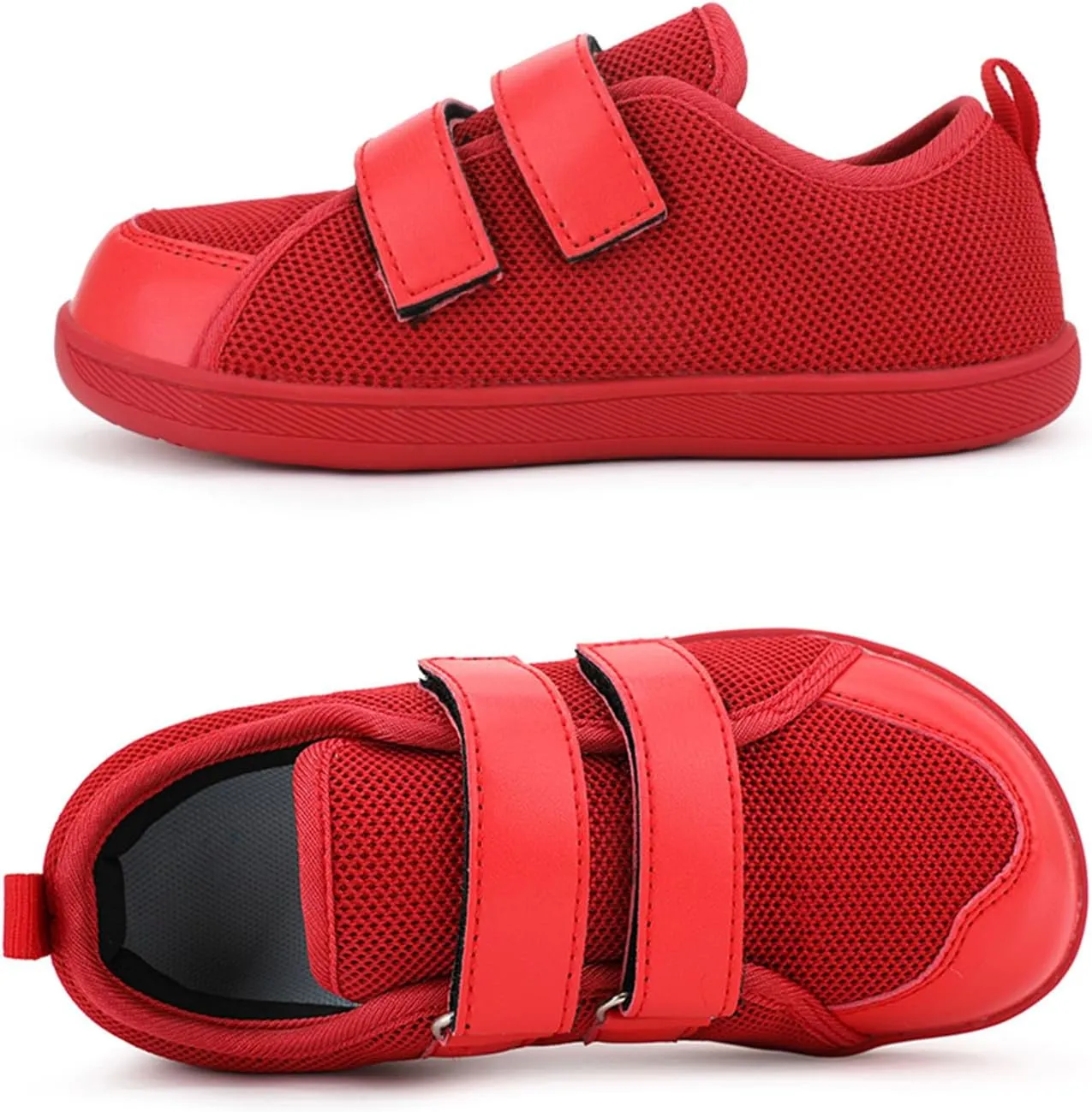 SECHRITE Kids Wide Barefoot Shoes Wide Toe Box Girls Boys Minimalist Sneakers | Zero Drop Sole | Splay Naturally Walking Running Shoes for Little/Big Kid