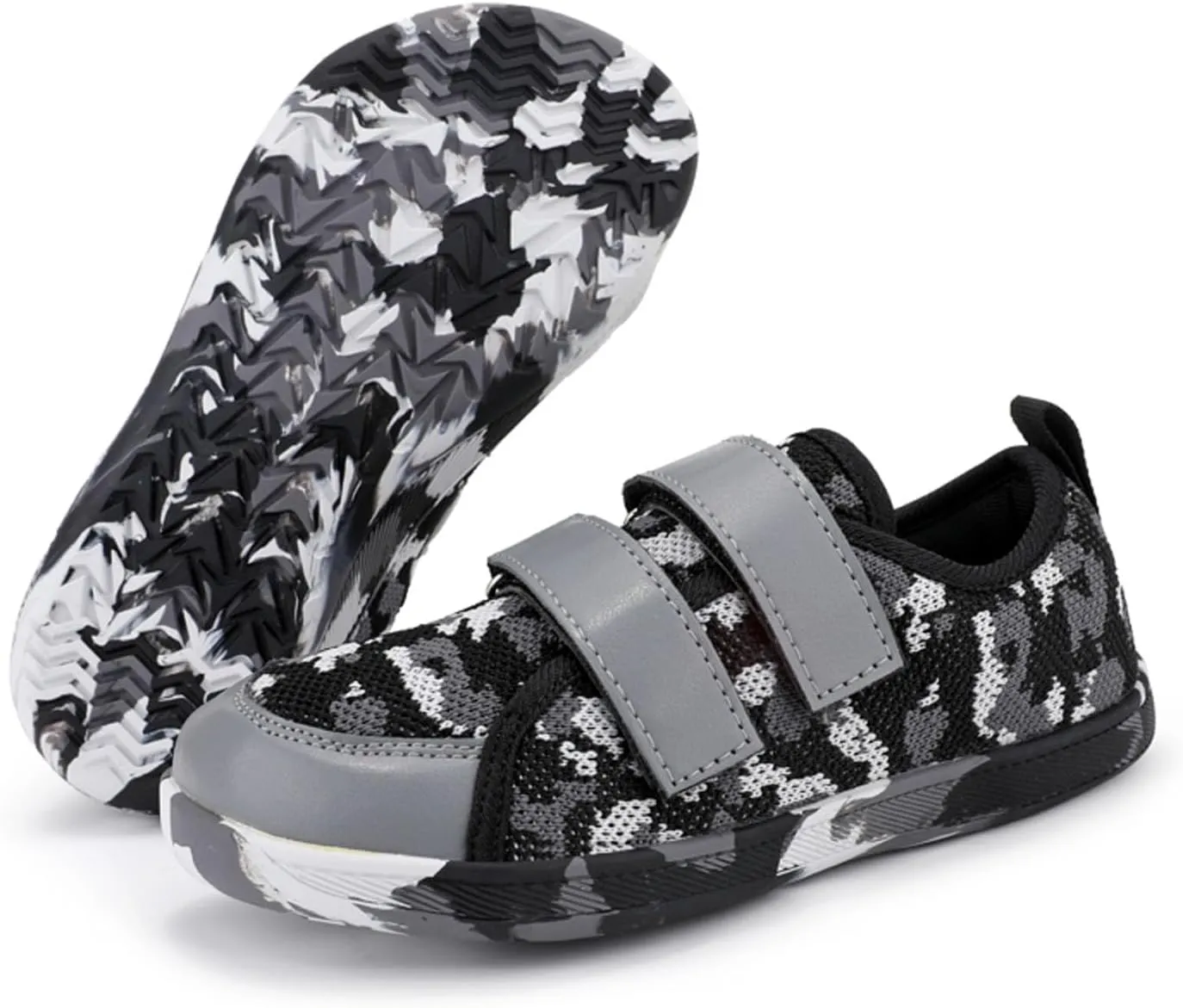 SECHRITE Kids Wide Barefoot Shoes Wide Toe Box Girls Boys Minimalist Sneakers | Zero Drop Sole | Splay Naturally Walking Running Shoes for Little/Big Kid
