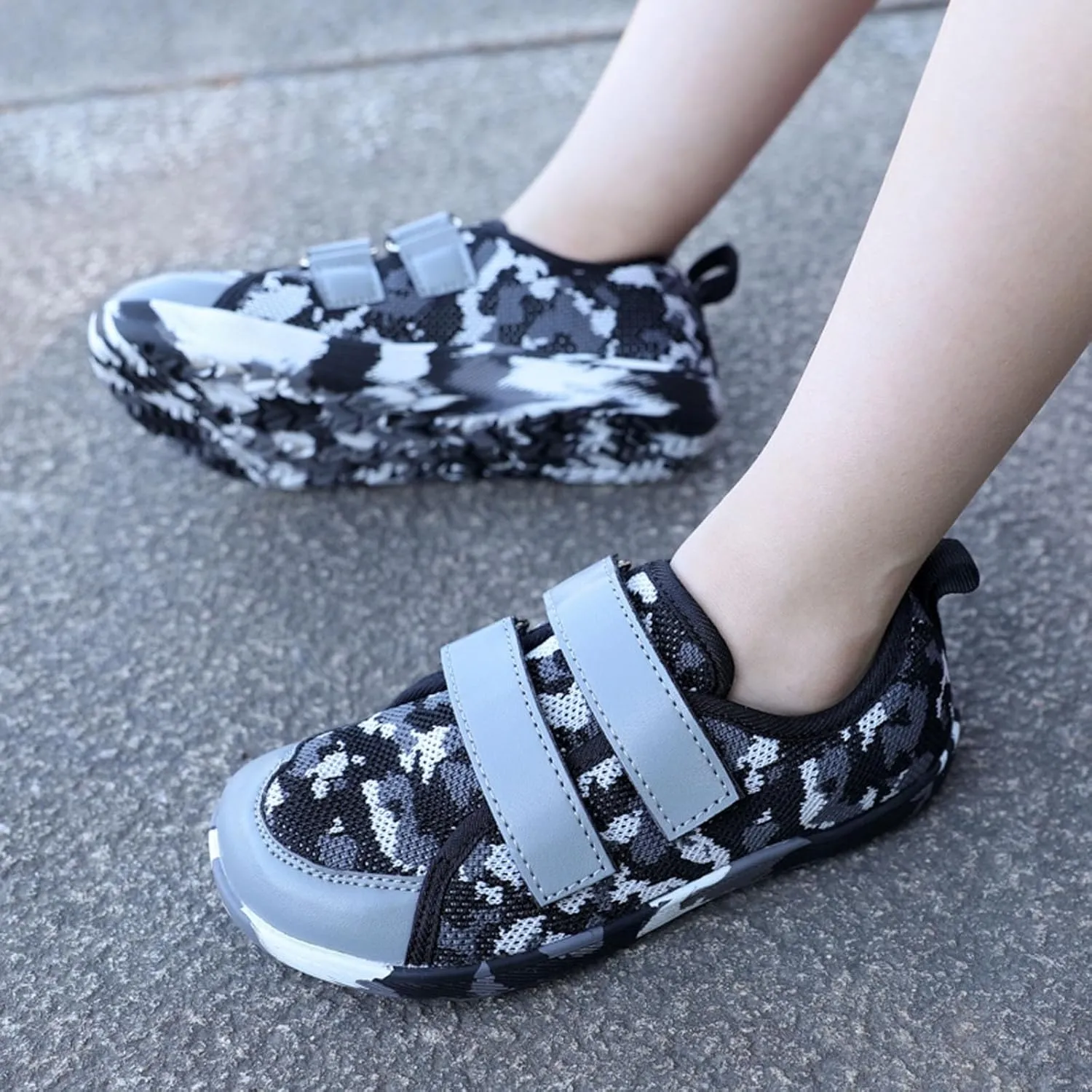 SECHRITE Kids Wide Barefoot Shoes Wide Toe Box Girls Boys Minimalist Sneakers | Zero Drop Sole | Splay Naturally Walking Running Shoes for Little/Big Kid