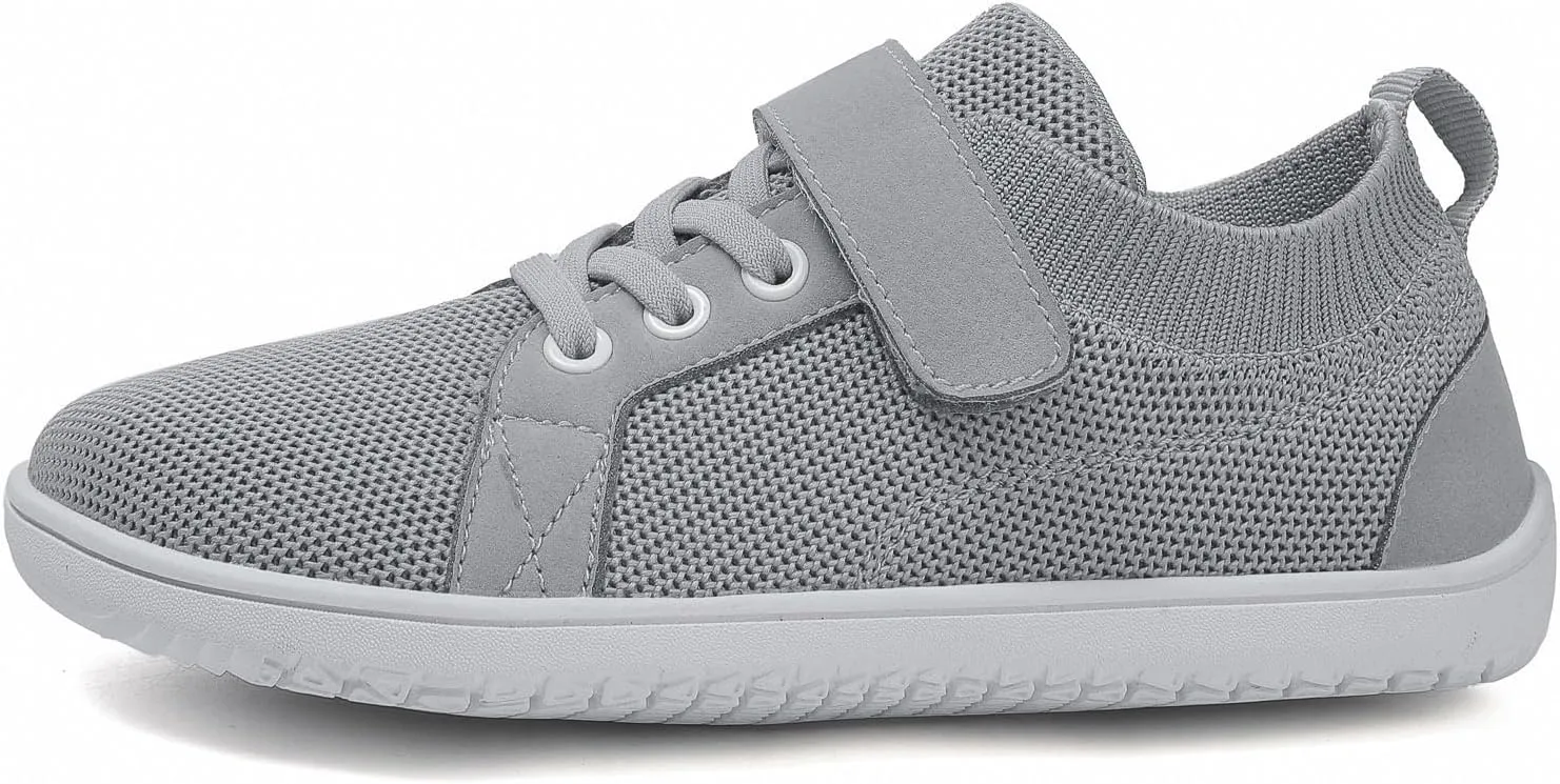 SECHRITE Toddler/Little/Big Kid Wide Barefoot Shoes for Boys Girls Minimalist Wide Toe Box Zero Drop Walking Sneakers Breathable Lightweight