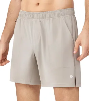 Separatec Mens Athletic Shorts Quick Dry with Fixed Zipper Pockets - Stretch Workout Running Gym Shorts Men