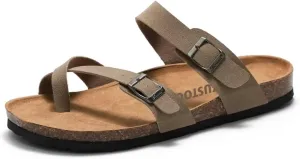 Shaire Women's Casual Comfort Cork Footbed Sandals