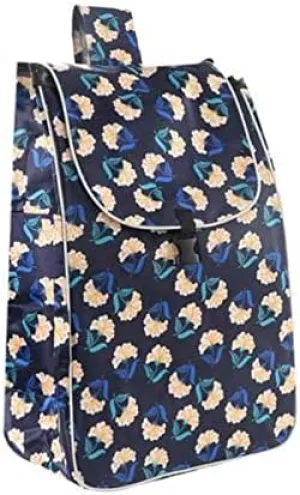 Shopping Cart Replacement Bag - 37L Folding Shopping Bag, Special Bag for Grocery Shopping, Trolley Shopping Cart, with Bottom Plate, Strong Bearing Capacity, (Size: 34X20X55CM)