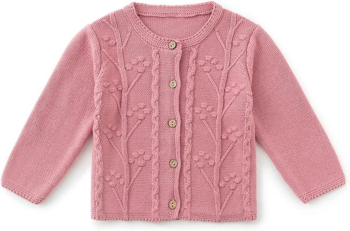 Simplee kids Baby Girls' Fall Winter Cardigan Sweaters Coats Outfits for Toddlers