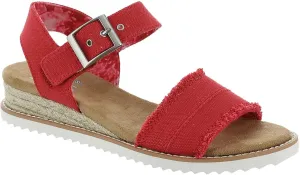 Skechers Bobs Desert Kiss-Adobe Princess Women's Sandal, 6 B(M) US, Red