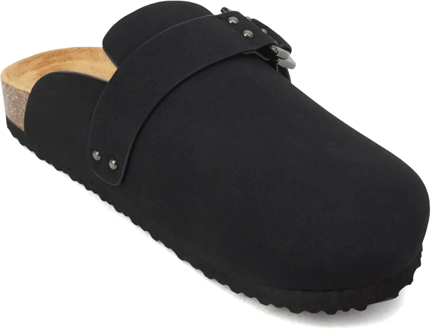 Soda Trisha ~ Women Buckle Strap Slip-On Flatform Mule
