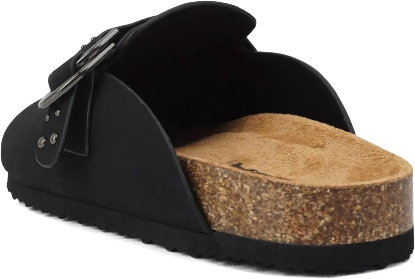 Soda Trisha ~ Women Buckle Strap Slip-On Flatform Mule