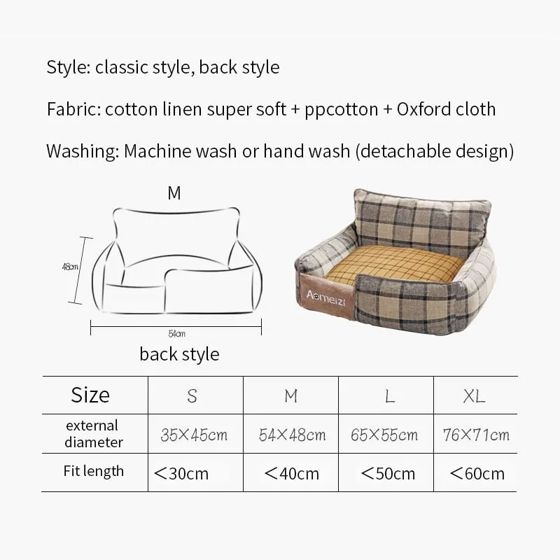 Soft Lambskin Fabric Dog Bed