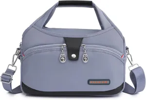 Soft Side Lightweight Underseat Tote Bag,Blaciokamith Multi-pocket Fashion Waterproof Anti Theft Handbag Crossbody