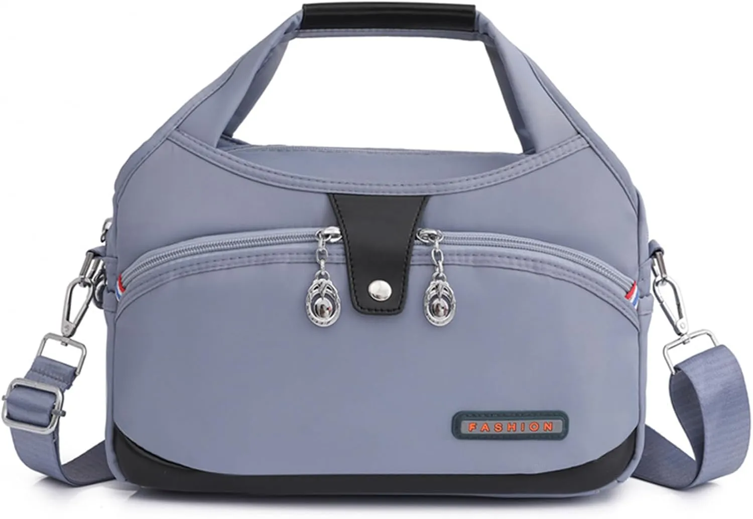 Soft Side Lightweight Underseat Tote Bag,Blaciokamith Multi-pocket Fashion Waterproof Anti Theft Handbag Crossbody