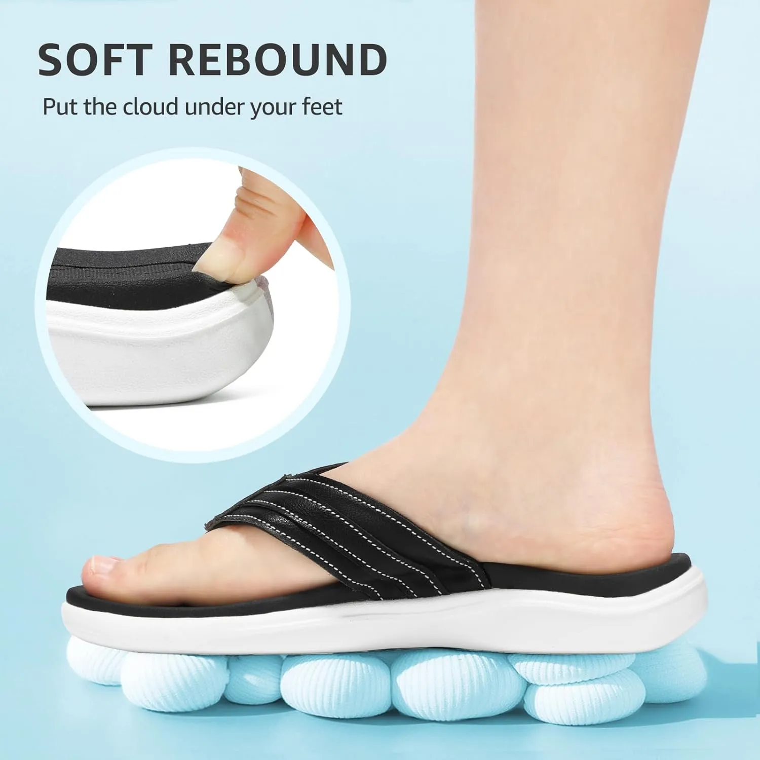 STQ Orthopedic Flip Flops for Women丨Adjustable Beach Sandals