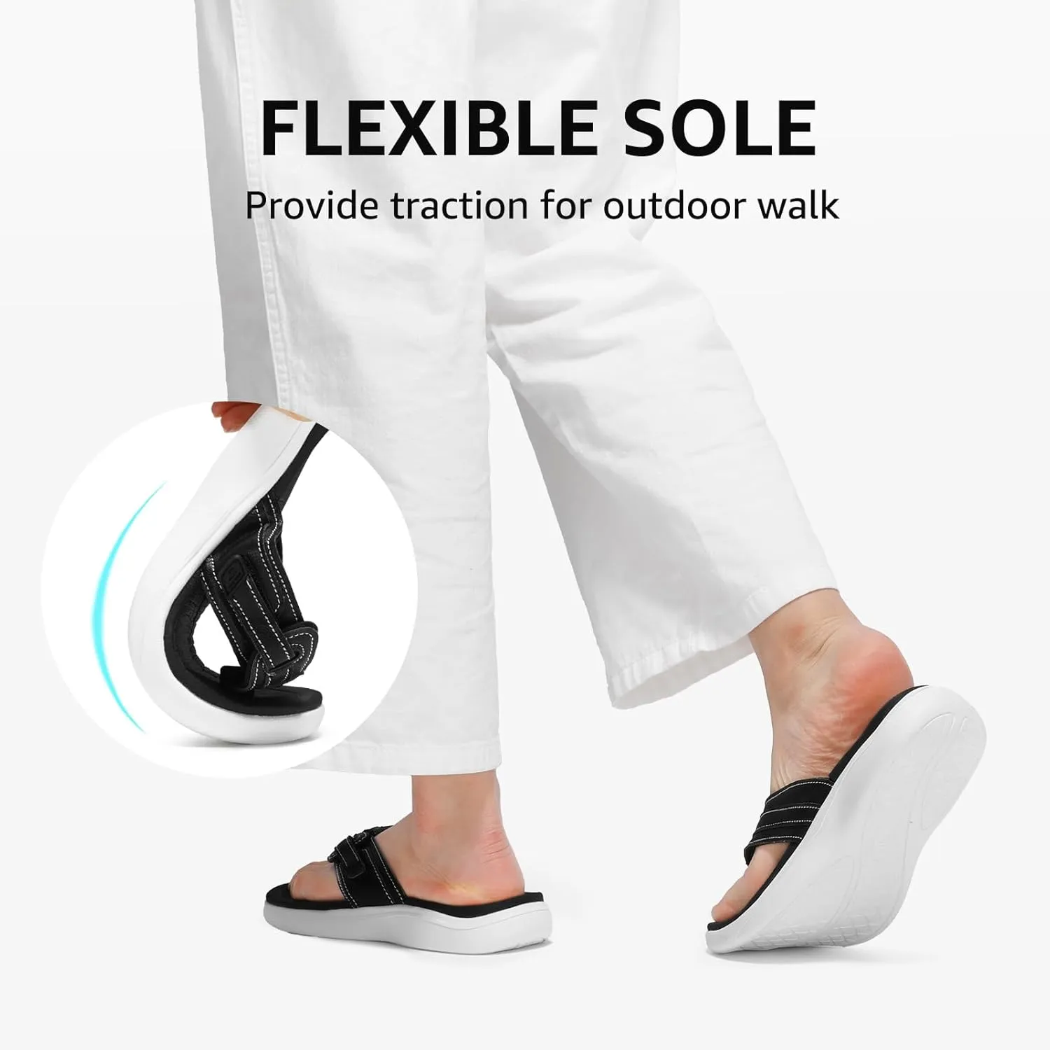 STQ Orthopedic Flip Flops for Women丨Adjustable Beach Sandals
