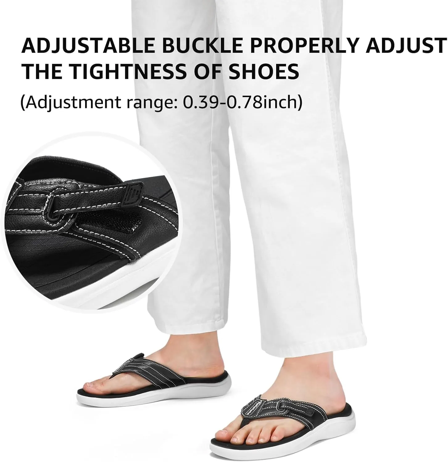 STQ Orthopedic Flip Flops for Women丨Adjustable Beach Sandals