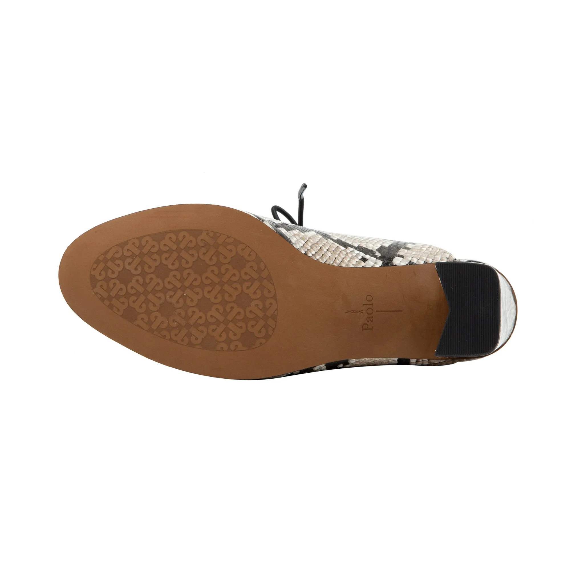 SYLVIE | Sassy Lace-Up High Block Heel Leather Mule