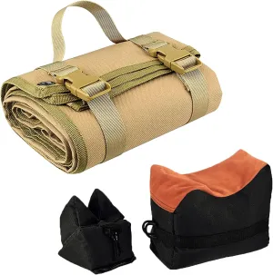Tactical Shooting Mat Outdoor Shooting Gun Mat Non-Slip and Durable with Shooting Rest Bags for Range Shooting and Hunting