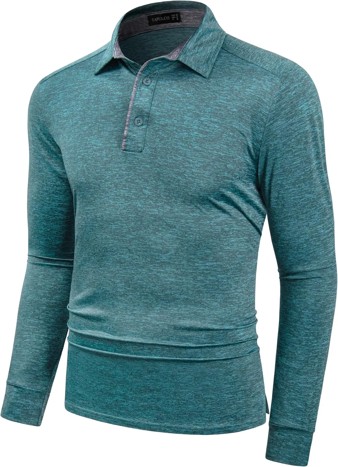 TAPULCO Mens Quick Dry Golf Shirts Casual Athletic Stretch Sports Polo Collared T-Shirts