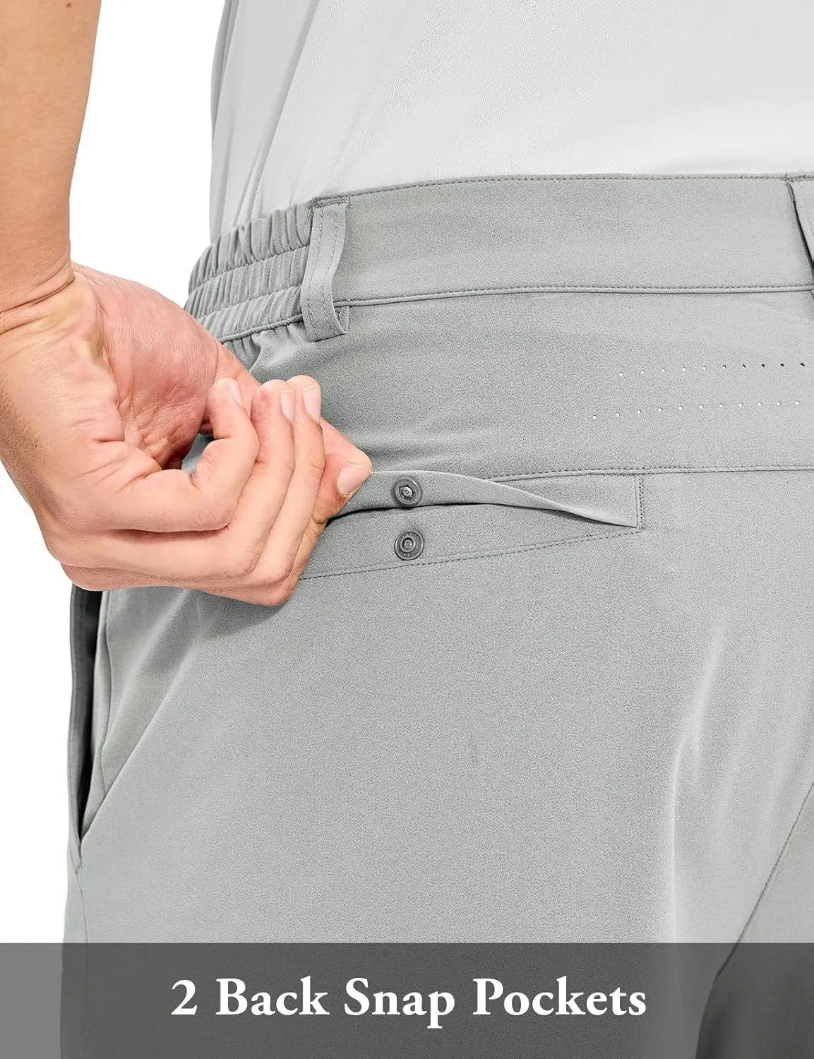 TBMPOY Men's Golf Shorts 10" Quick Dry Lightweight Stretch Dress for Flat Front Work Casual Hiking Shorts with 4 Pockets