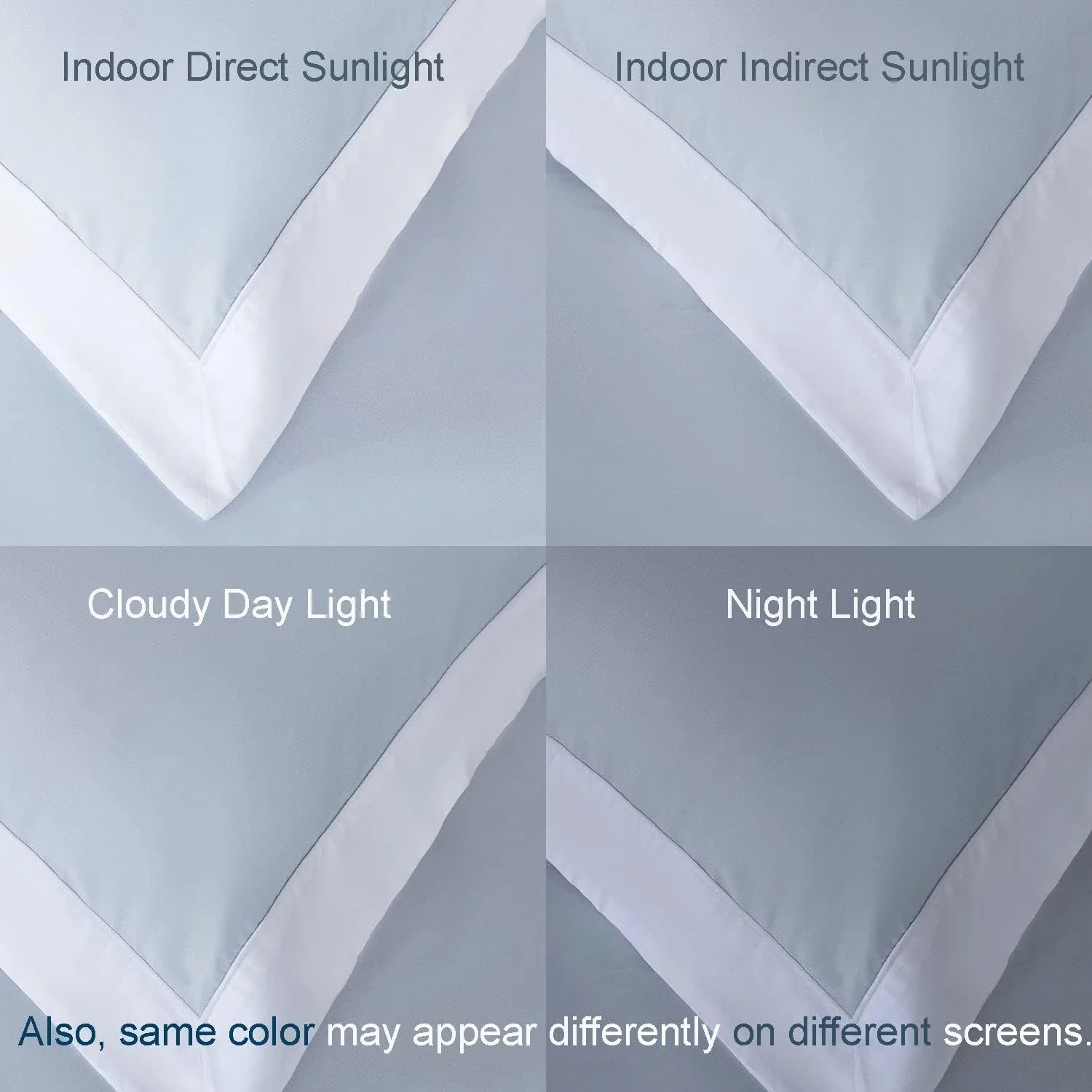 THE COTTON & SILK 100% Luxury Long-Staple Cotton Duvet Cover Set - Soft & Breathable, Queen Size, White (1 Duvet Cover with Corner Ties & Hidden Zipper, 2 Pillow Shams)