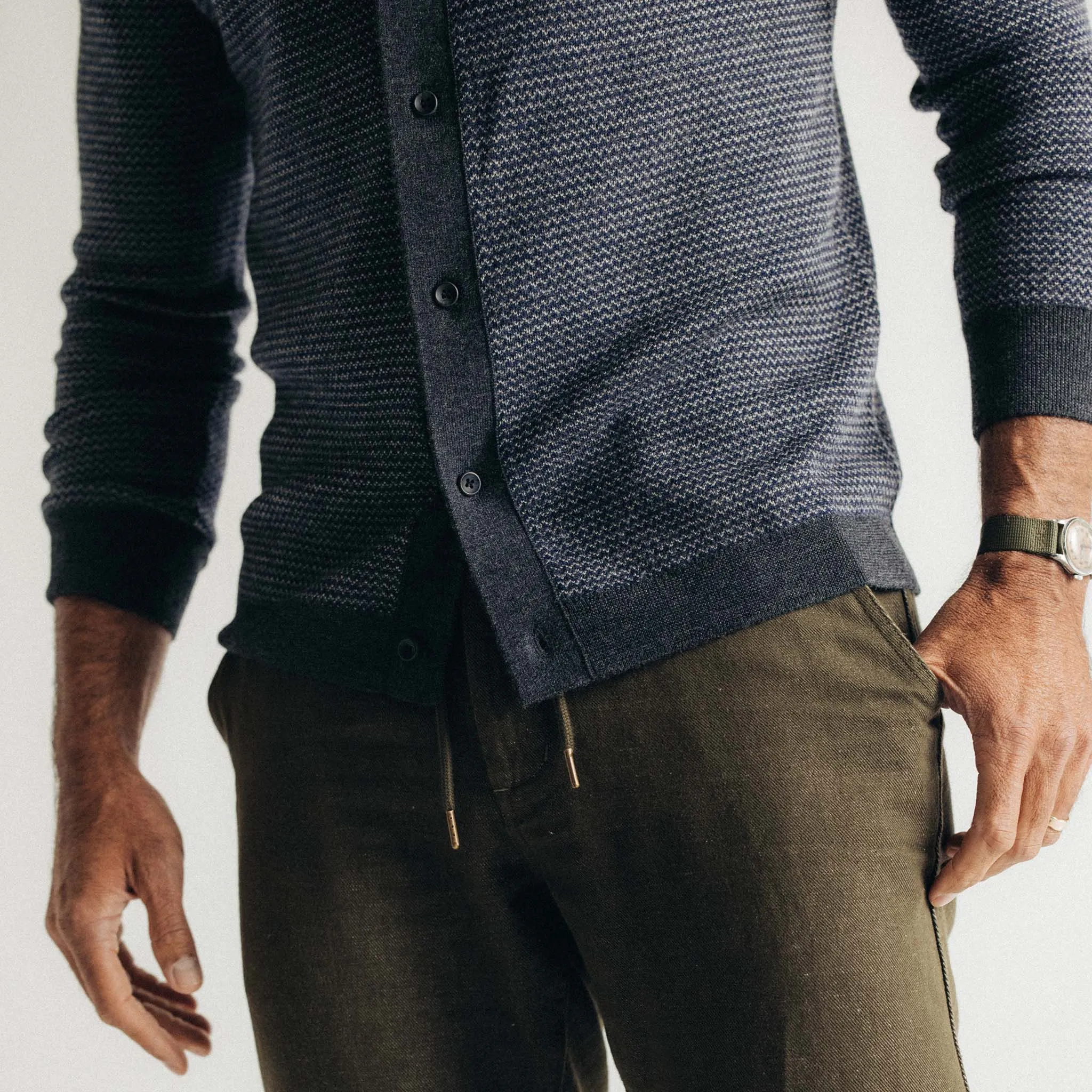 The Nichols Polo | Navy Birdseye