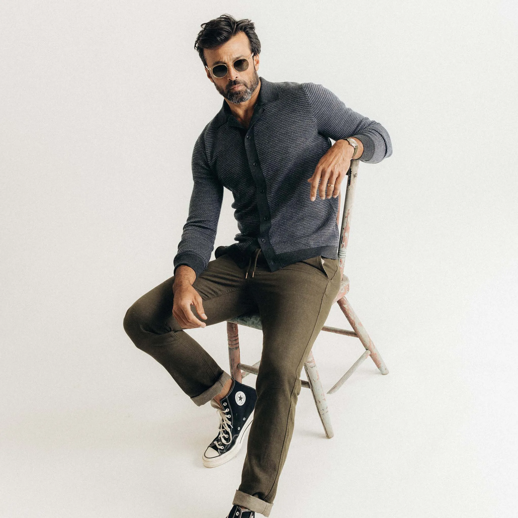 The Nichols Polo | Navy Birdseye