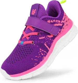 Tobfis Boys Girls Kids Arch Support Strap Athletic Running Tennis School Shoes Breathable Walking Sneakers Better for Flat Feet (Toddler/Little/Big Kid)