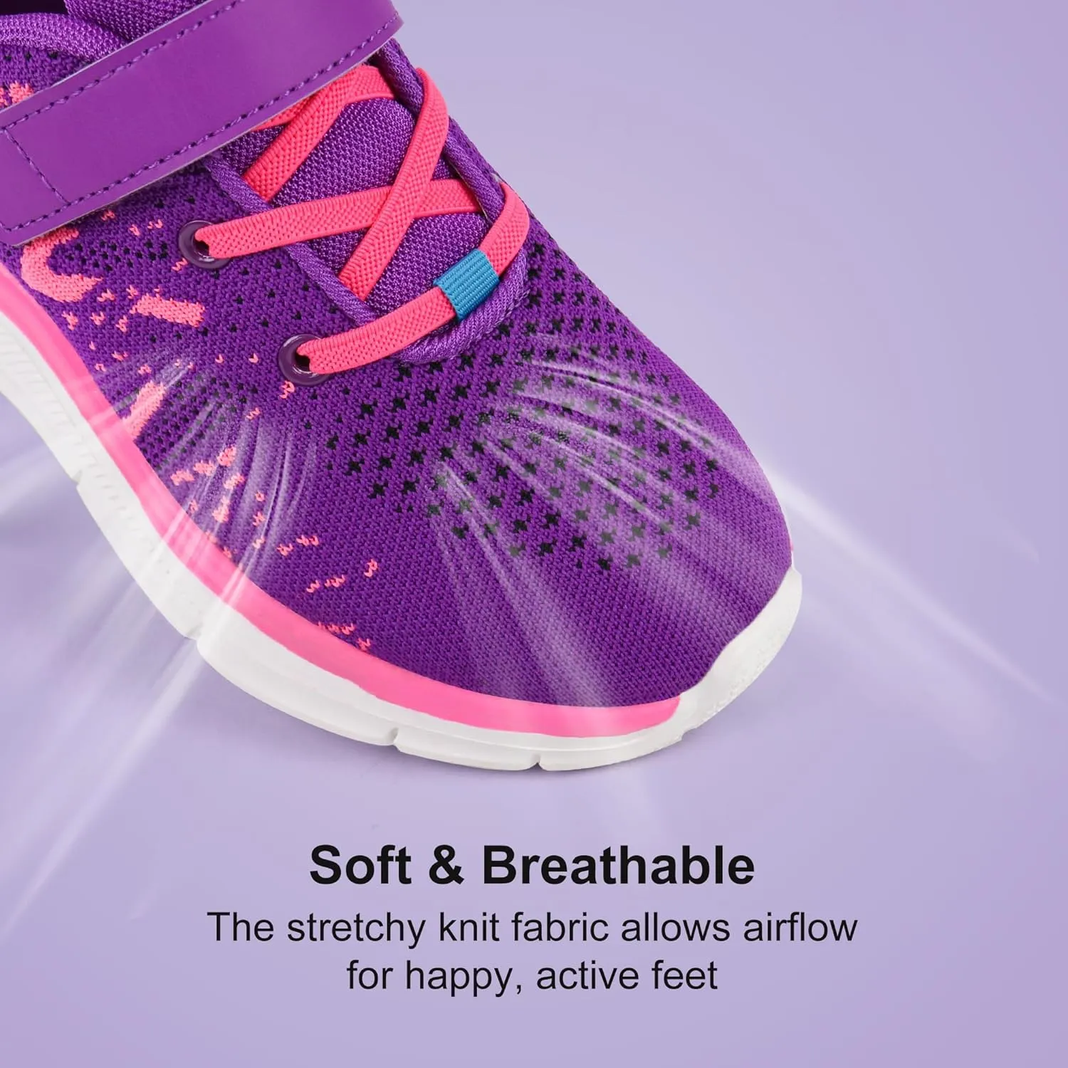 Tobfis Boys Girls Kids Arch Support Strap Athletic Running Tennis School Shoes Breathable Walking Sneakers Better for Flat Feet (Toddler/Little/Big Kid)