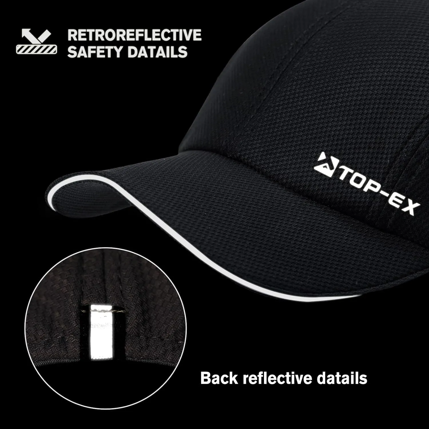 TOP-EX ChillFlex Runner Cap XL/XXL – Soft Mesh Running Hat – Cooling & Breathable 【Not a Structured Cap】