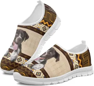 Tribal Lightweight Sneakers for Women Slip On Running Shoes Casual Walking Shoes Non Slip Tennis Shoes Comfortable Mesh Fashion Loafers US Size 5.5-11.5