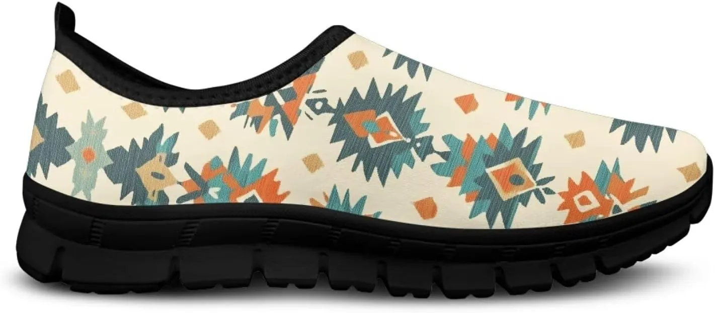 Tribal Women's Slip On Casual Loafers Lightweight Comfort Breathable Mesh Low-Cut Workout Anti-Skid Shoes for Walking Running Athletic Gym Sneakers US Size5.5-11.5
