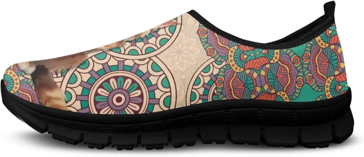 Tribal Women's Slip On Casual Loafers Lightweight Comfort Breathable Mesh Low-Cut Workout Anti-Skid Shoes for Walking Running Athletic Gym Sneakers US Size5.5-11.5