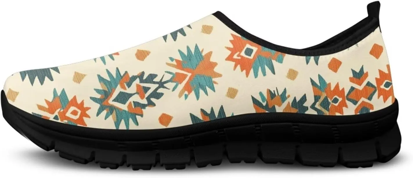 Tribal Women's Slip On Casual Loafers Lightweight Comfort Breathable Mesh Low-Cut Workout Anti-Skid Shoes for Walking Running Athletic Gym Sneakers US Size5.5-11.5