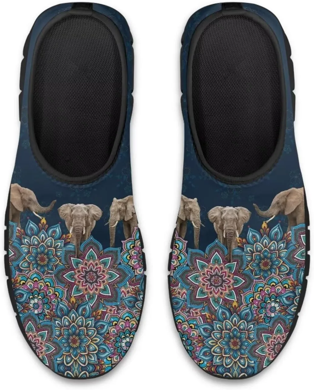 Tribal Womens Slip On Sneakers Lightweight Walking Shoes Casual Non-Slip Tennis Sneakers for Gym Work Travel US Size5.5-11.5