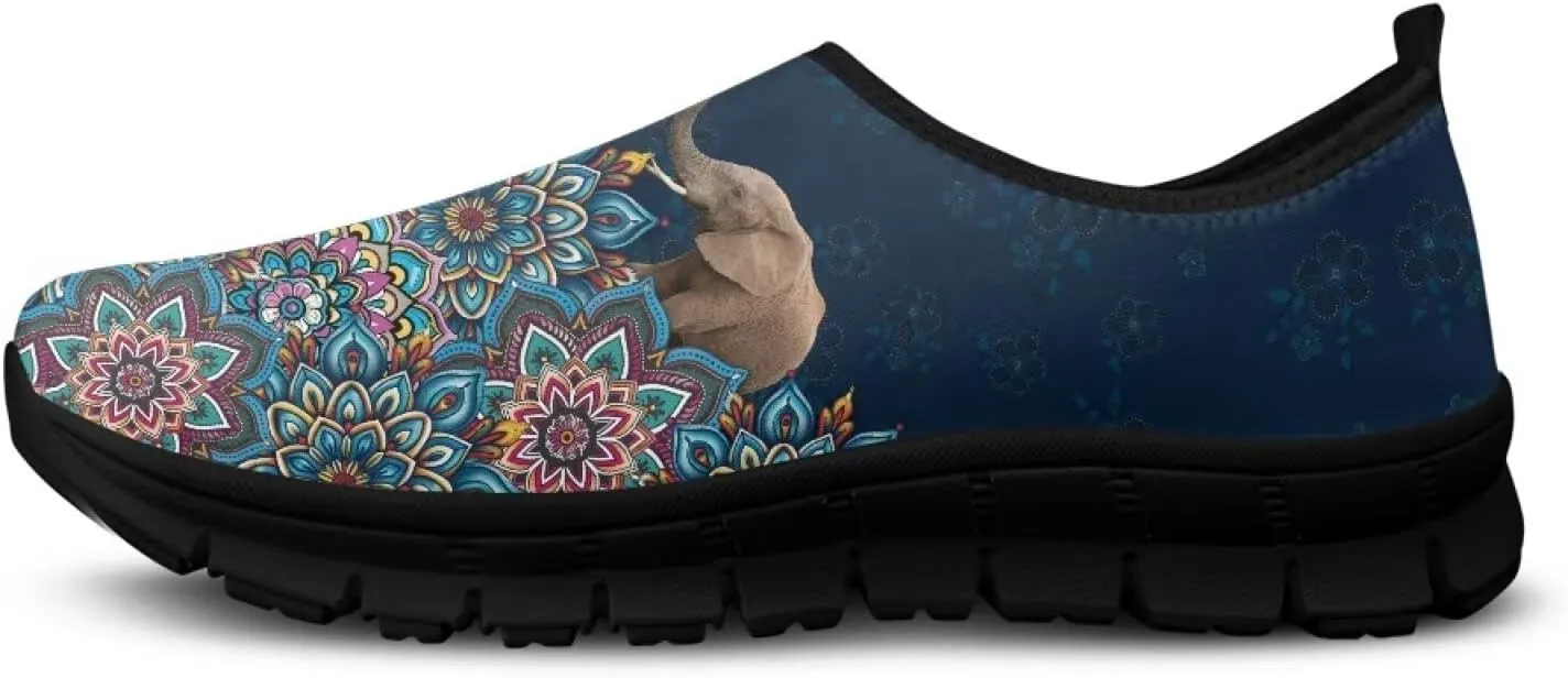 Tribal Womens Slip On Sneakers Lightweight Walking Shoes Casual Non-Slip Tennis Sneakers for Gym Work Travel US Size5.5-11.5