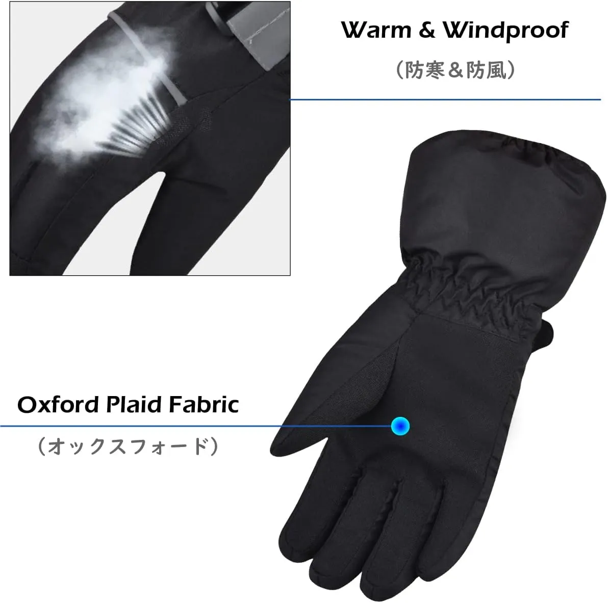 TRIWONDER Kids Ski Snow Gloves Winter Cold Weather Windproof Warm Snowboard Sport Mittens for Boys Girls