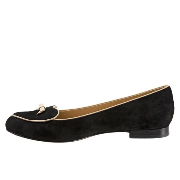 Trotters Cheyenne Black Suede Combo Womens Dress Heels T1453-002