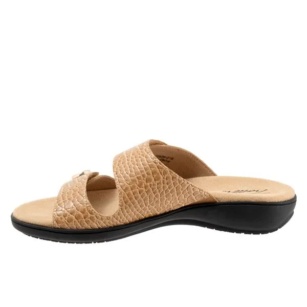 Trotters Women's Ruthie Sandals Luggage Croco