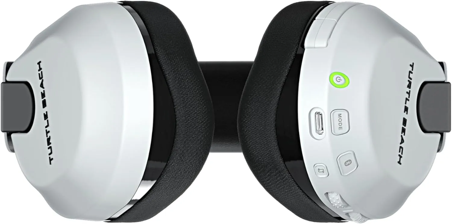 Turtle Beach Stealth 600 Wireless Multiplatform Amplified Gaming Headset for PS5, PS4, PC, & Mobile – Bluetooth, 80-Hr Battery, Noise-Cancelling Flip-to-Mute Mic, 50mm Speakers – White